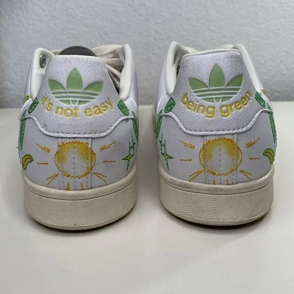 adidas Disney x Stan Smith Tinkerbell Peter Pan Lace Up Sneaker Trainer Size 9 - Picture 7 of 14